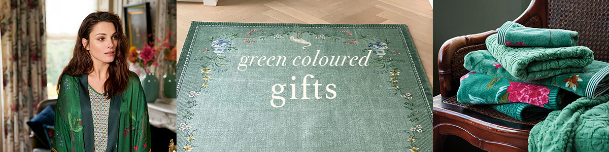 25x Green coloured gifts
