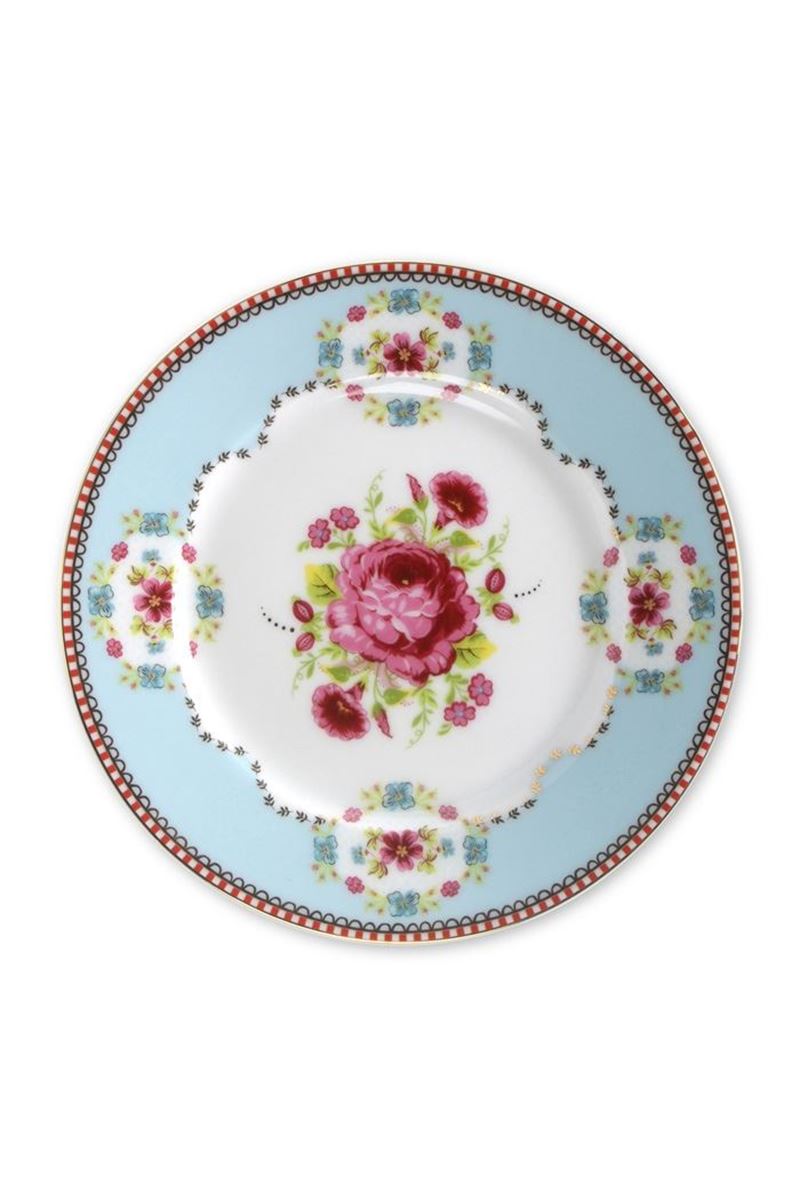 Color Relation Product Floral Pastry Plate blue 17 cm