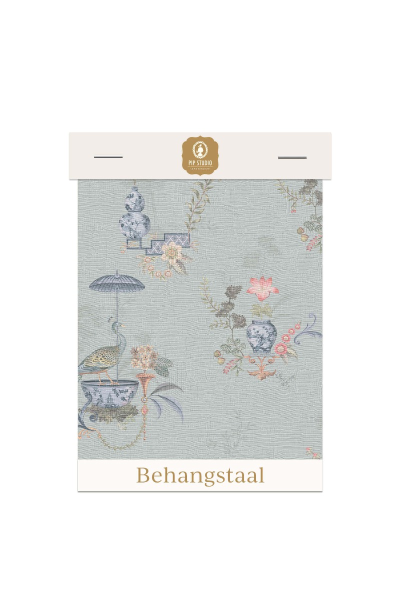 Color Relation Product Behangstaal Chinese Porcelain Licht Blauw
