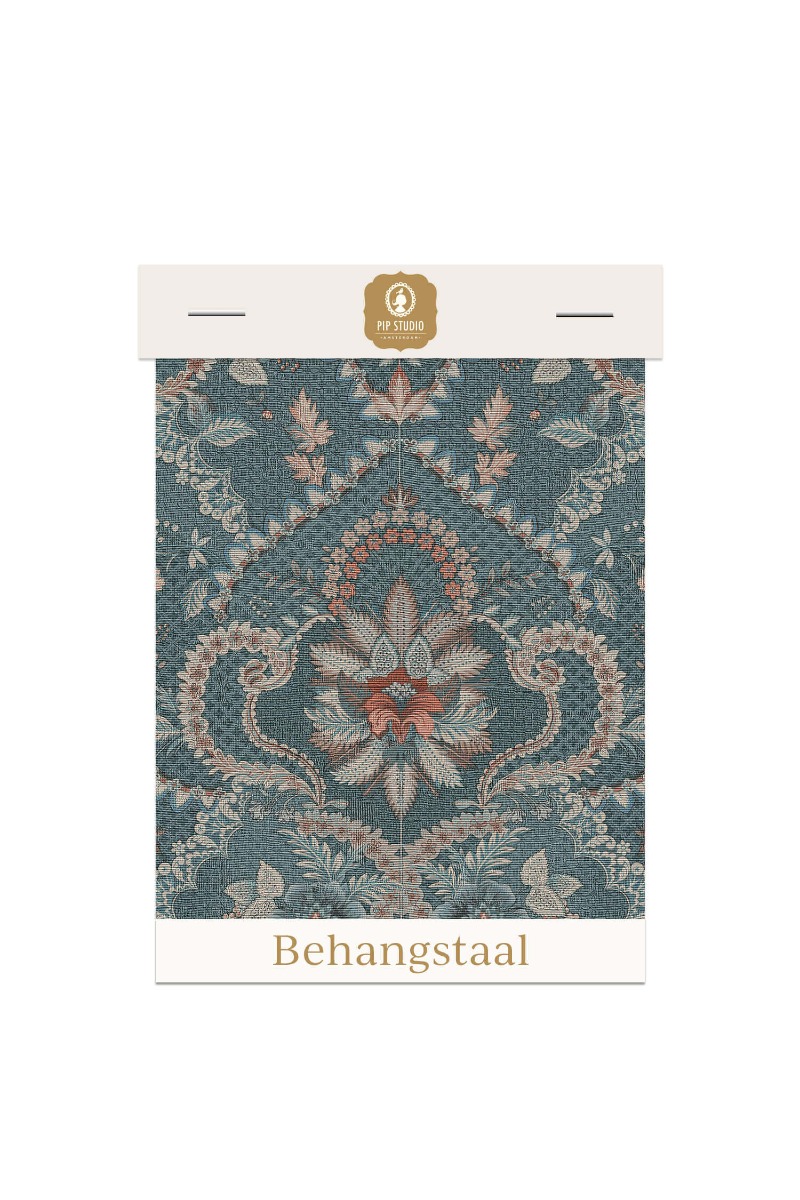 Color Relation Product Behangstaal Saluti Denim Blauw