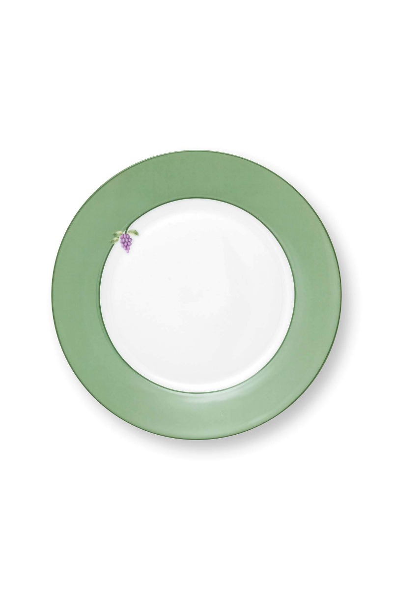 Color Relation Product Breakfast Plate Lily&Lotus Uni Light Green 21cm