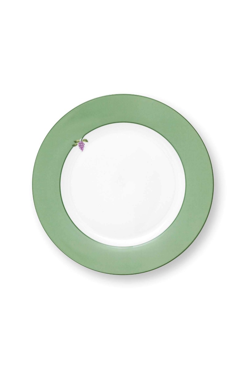 Color Relation Product Breakfast Plate Lily&Lotus Uni Light Green 23cm