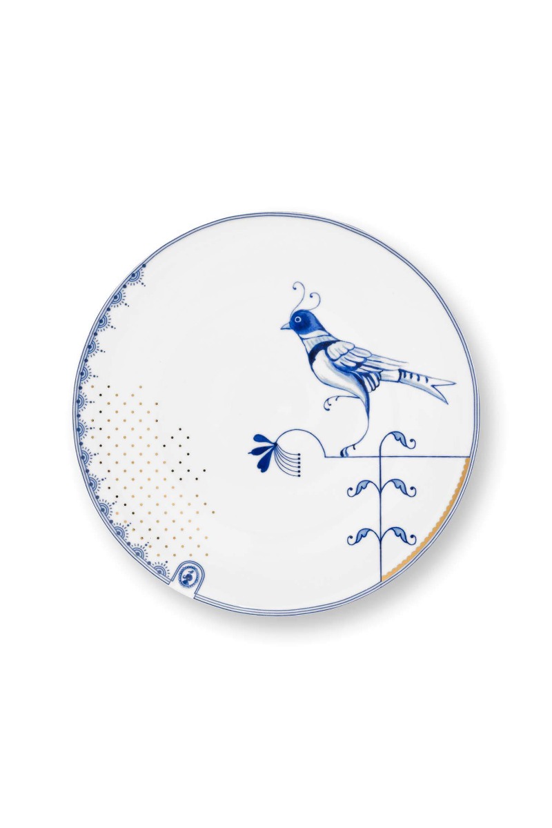Pip Studio Dinerbord Pip & The Blue Bird Wit 25.5cm - Officiële Webshop