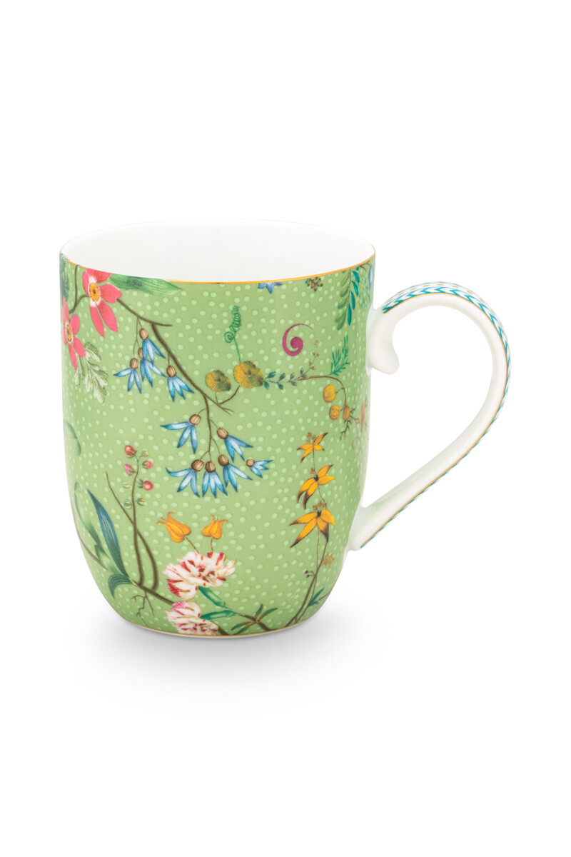 Color Relation Product Jolie Mug Small Flowers Green