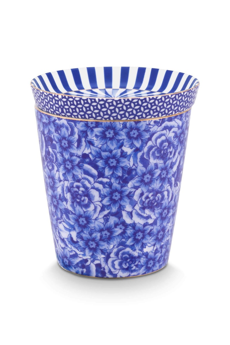 Color Relation Product Royal Stripes Tasse Blumen & Teebeutelablage Blau