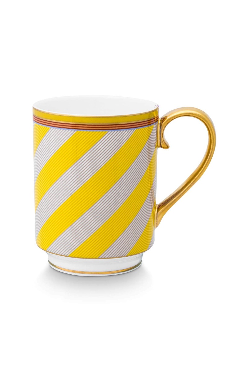 Color Relation Product Pip Chique Stripes Tasse Gross Gelb 350ml