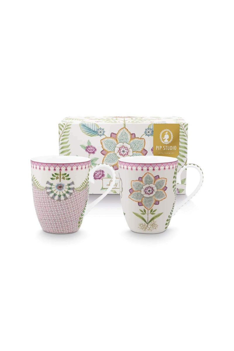 Color Relation Product Lily & Lotus Set/2 Mugs Large Lilac 350ml