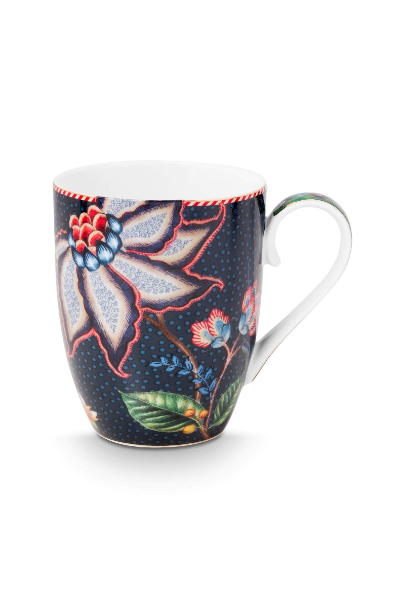 Color Relation Product Tasse Gross Flower Blues Blau