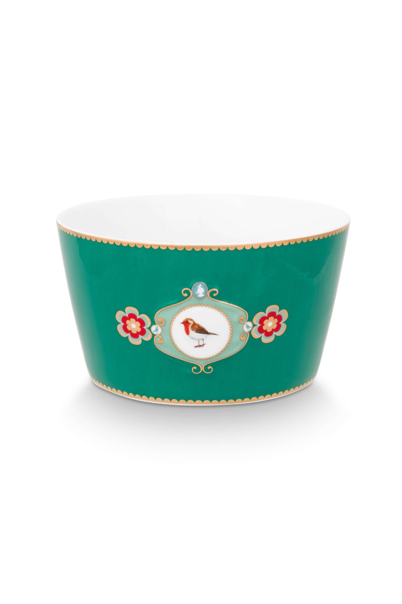 Color Relation Product Love Birds Bowl Green 15cm