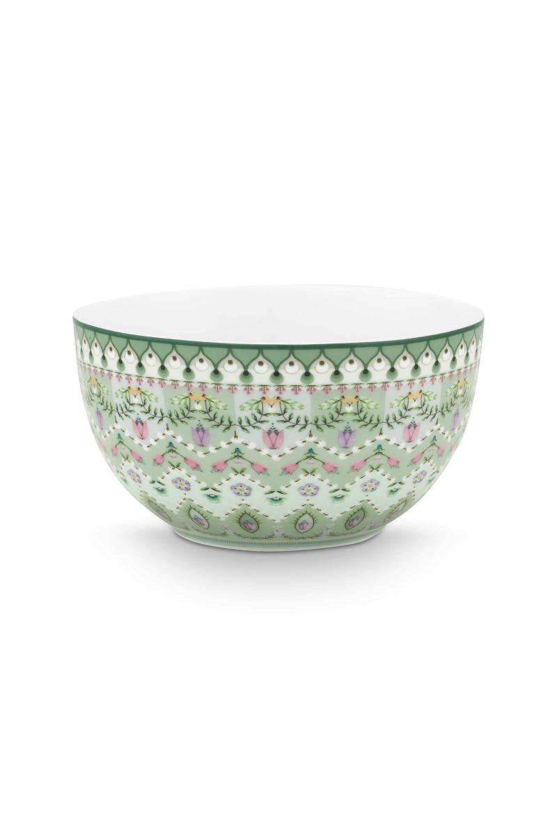 Color Relation Product Bowl Lily&Lotus Moon Delight Light Green 12cm