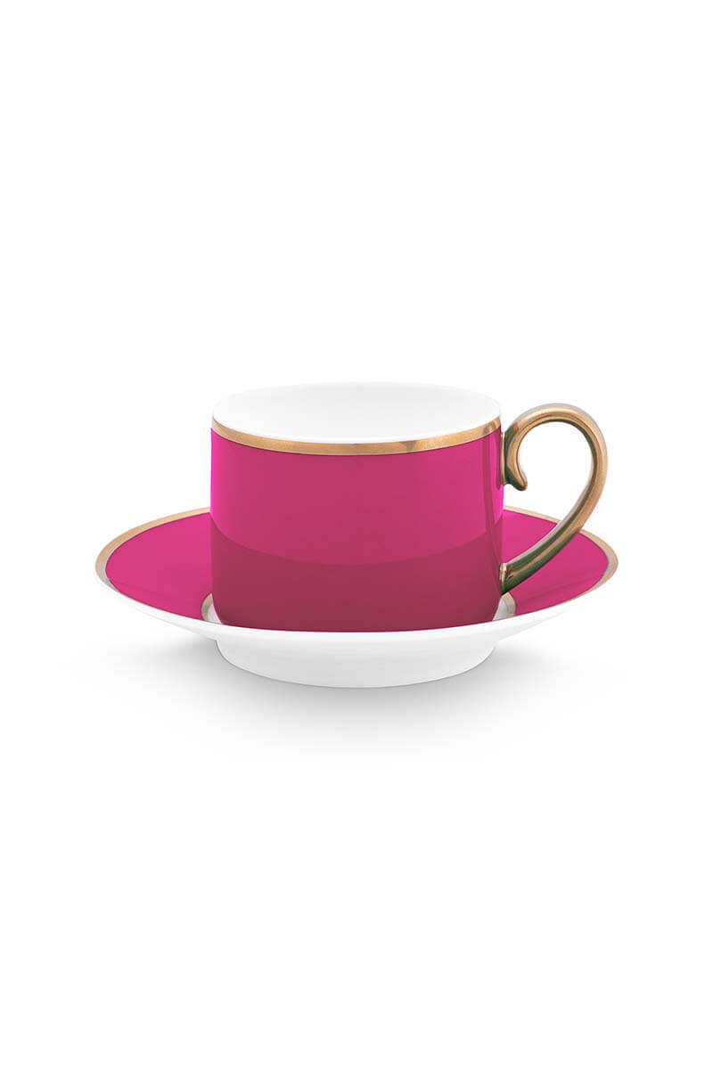 Color Relation Product Pip Chique Espresso Cup & Saucer Pink