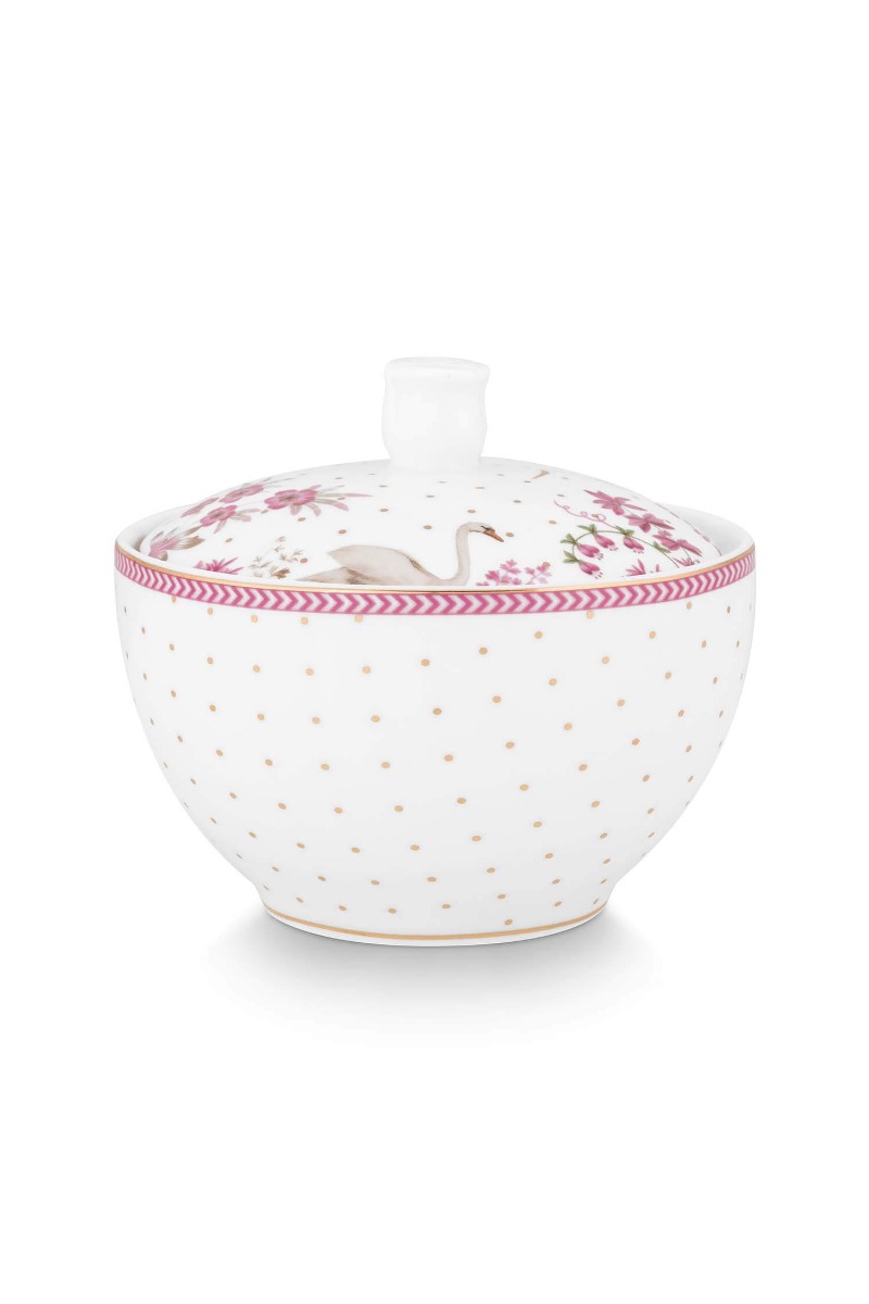 Color Relation Product Sugar Bowl Jolie Dots Gold Pink