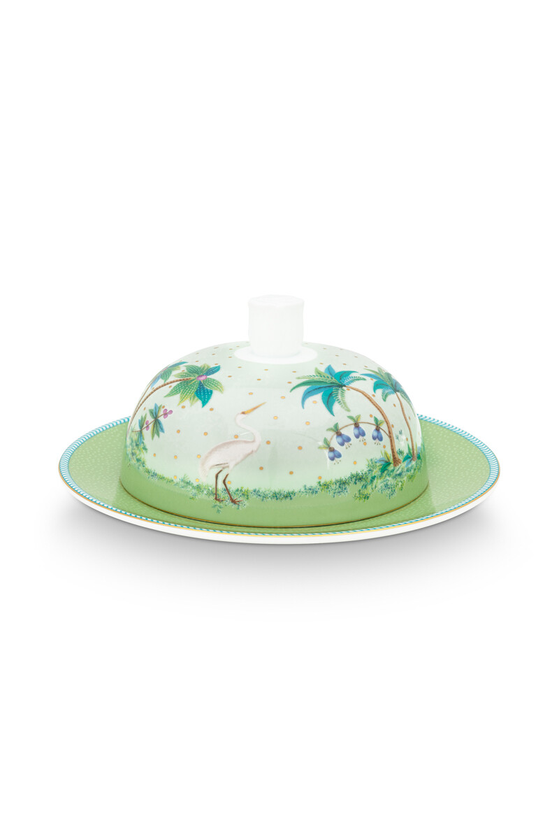 Color Relation Product Jolie Butter Dish Round Green