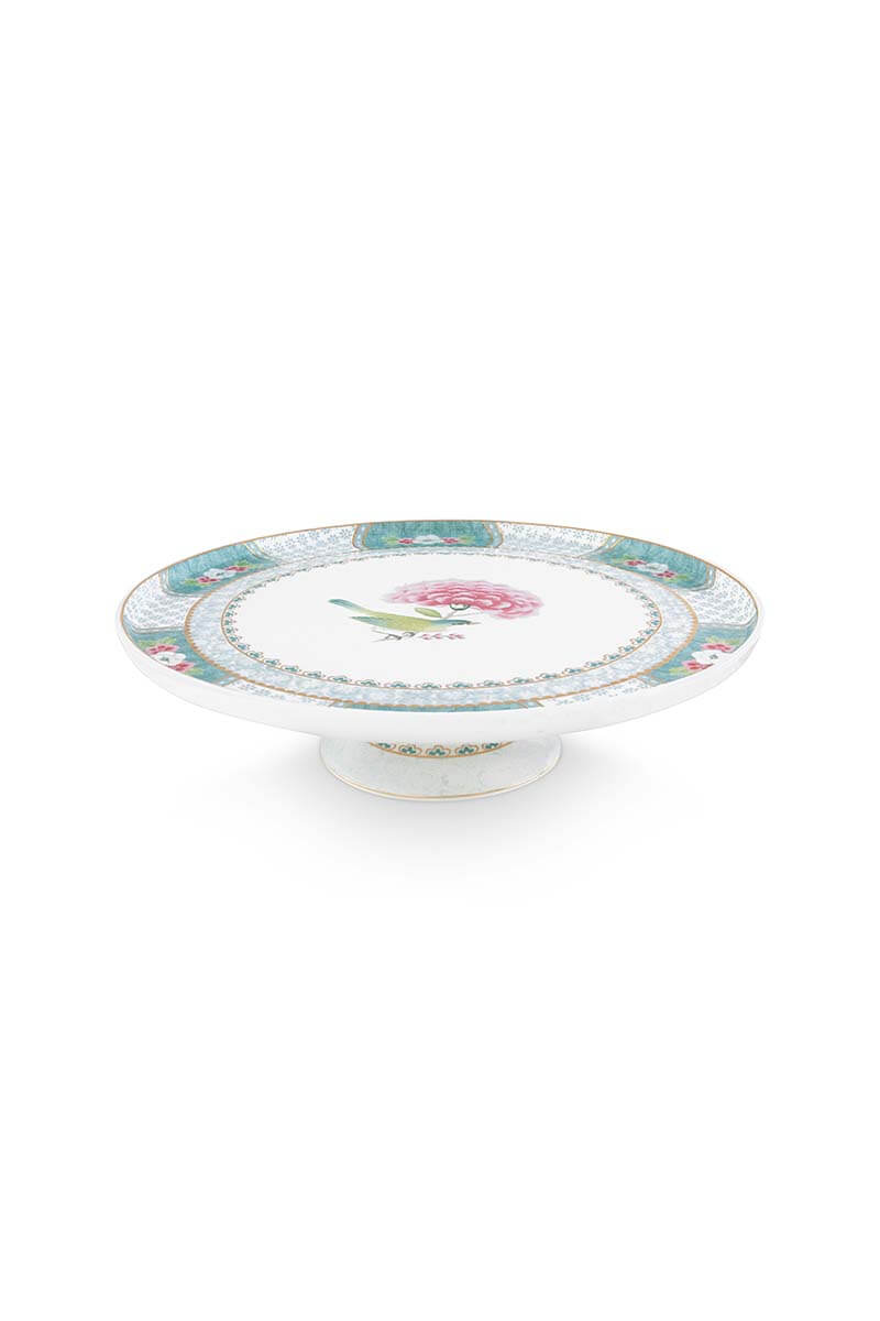 Color Relation Product Blushing Birds Cake Tray Small White 21cm