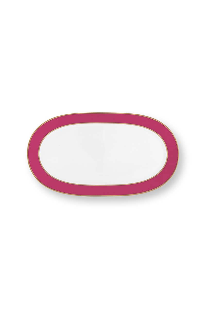 Color Relation Product Pip Chique Cake Tray Oval Pink
