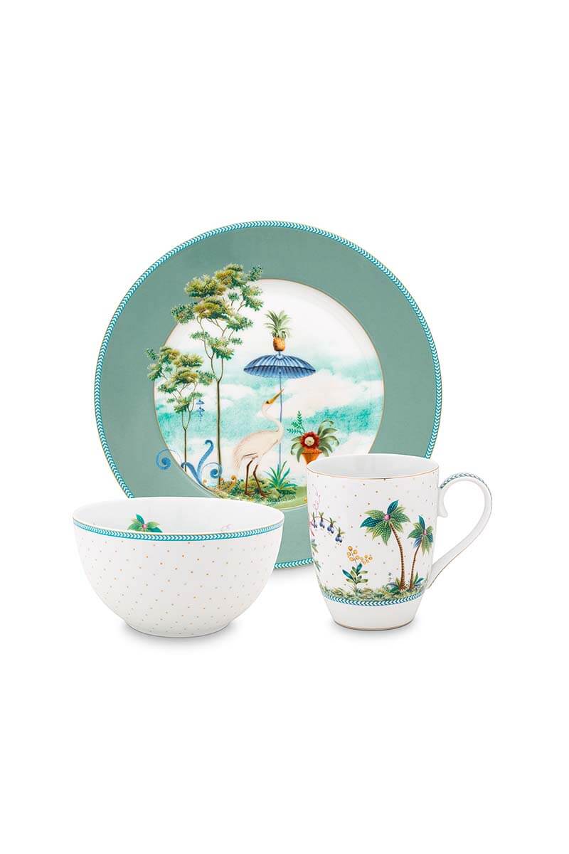 Color Relation Product Set/3 Breakfast Set Jolie Blue