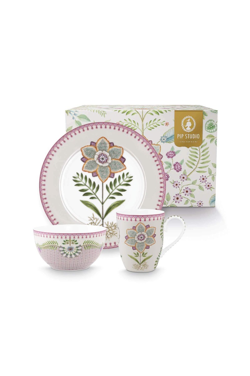 Color Relation Product Lily & Lotus Breakfast Set/3 Lilac