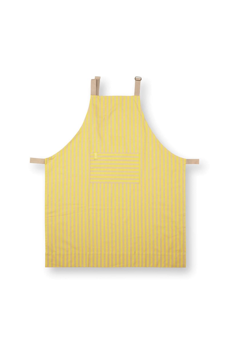 Color Relation Product Stripes Apron Yellow
