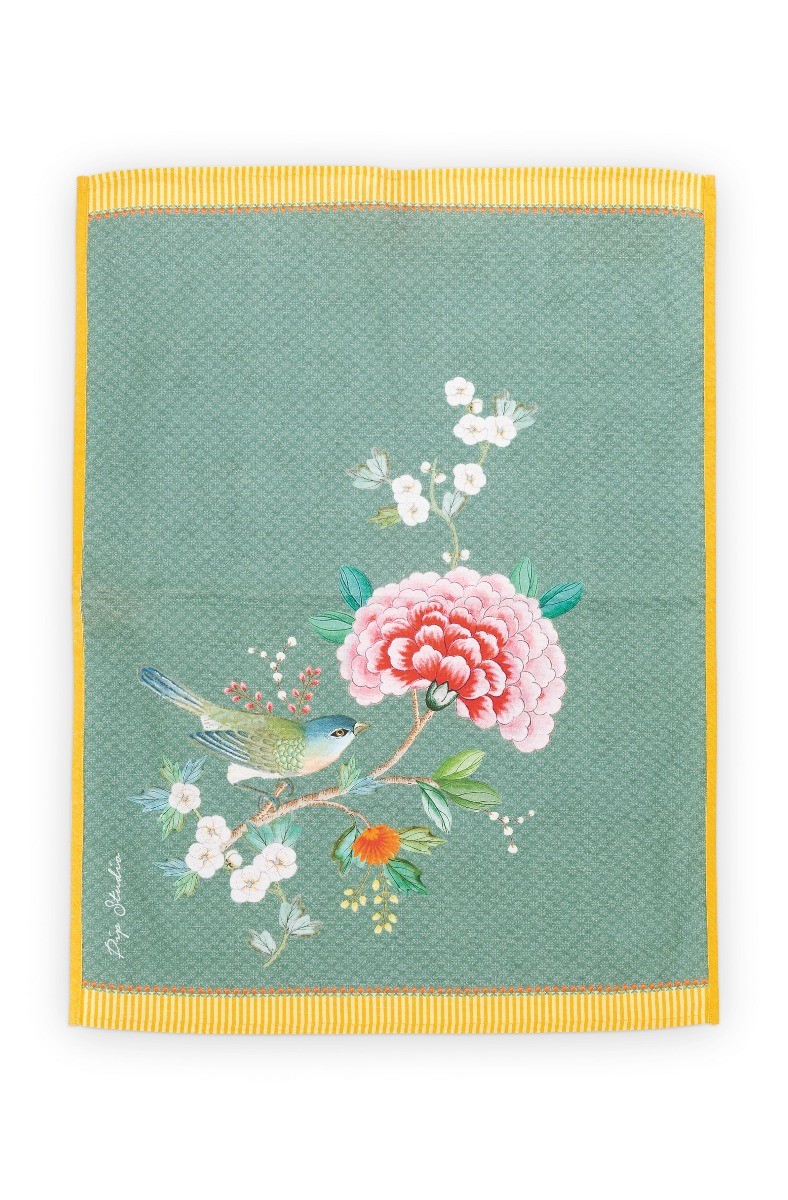 Color Relation Product Blushing Birds Tea Towel