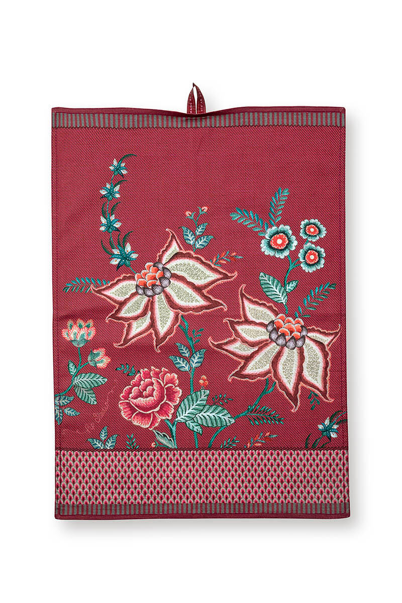 Color Relation Product Flower Festival Tea Towel Dark Pink