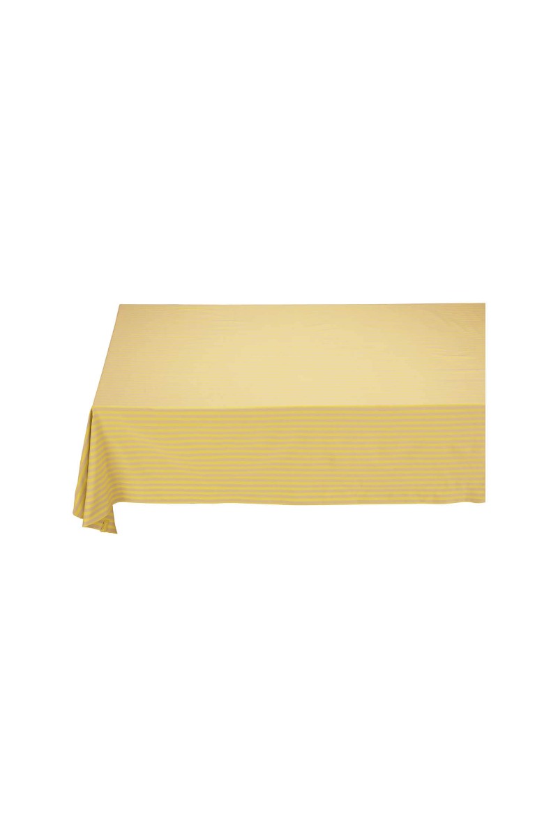 Color Relation Product Stripes Tablecloth Yellow