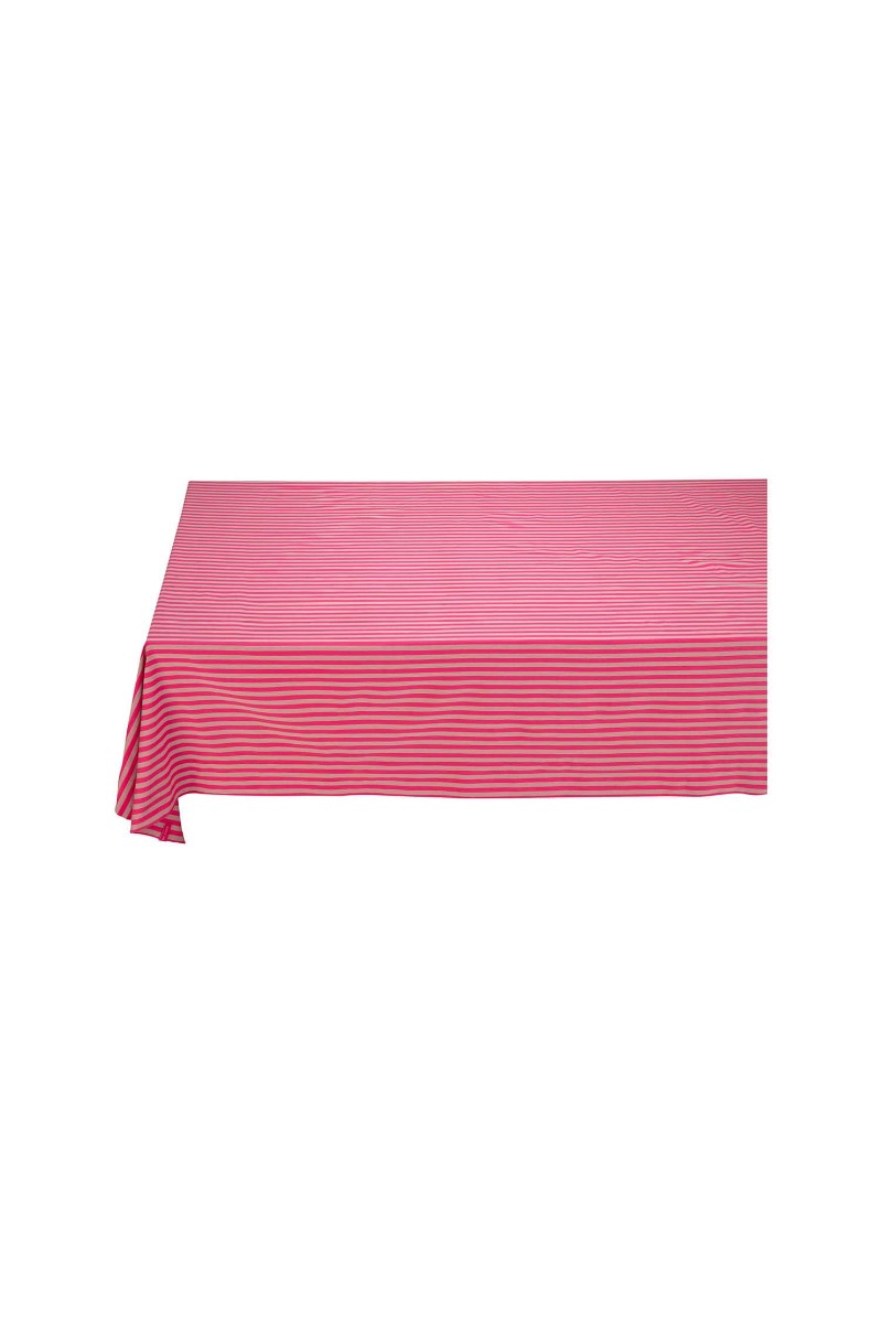 Color Relation Product Stripes Tablecloth Pink