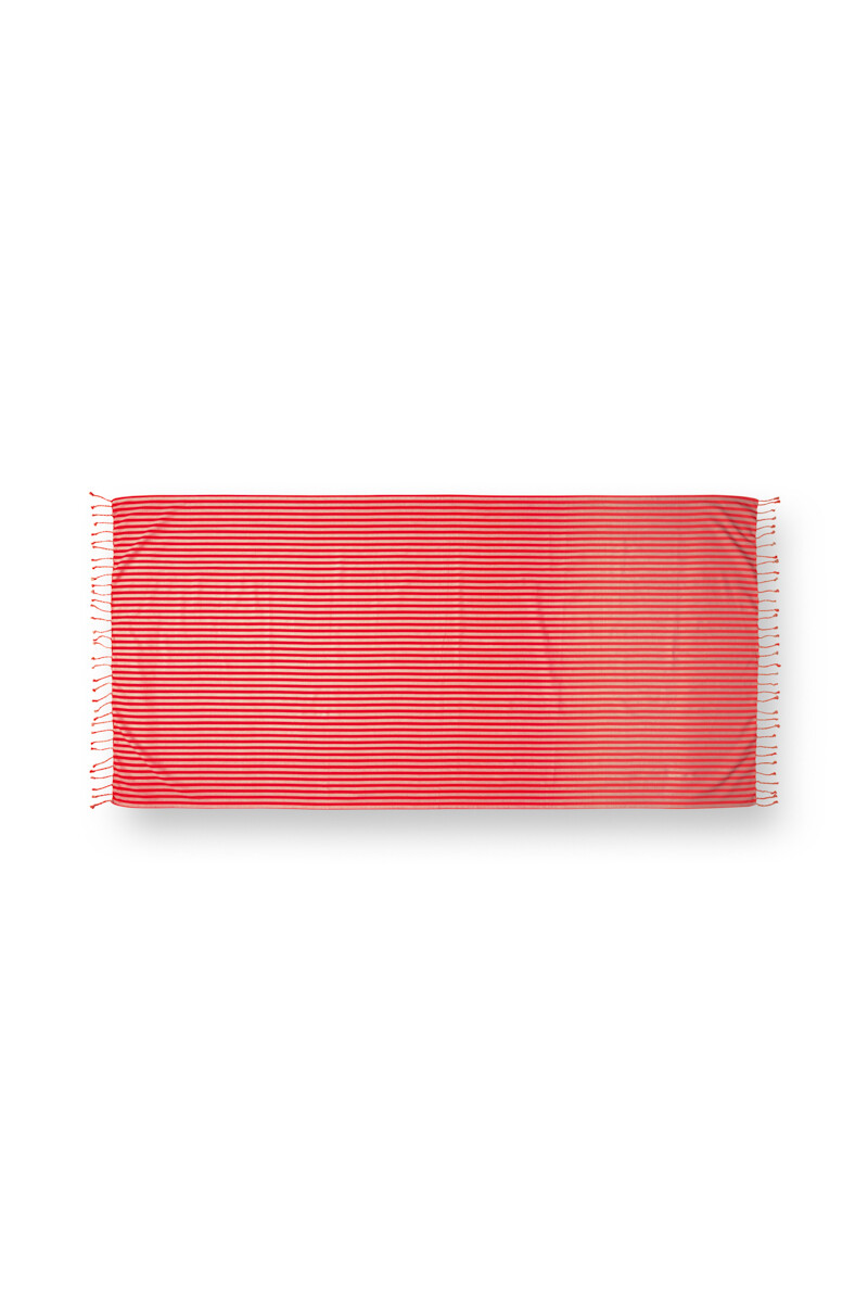 Color Relation Product Hammam Towel Sumo Stripe Red