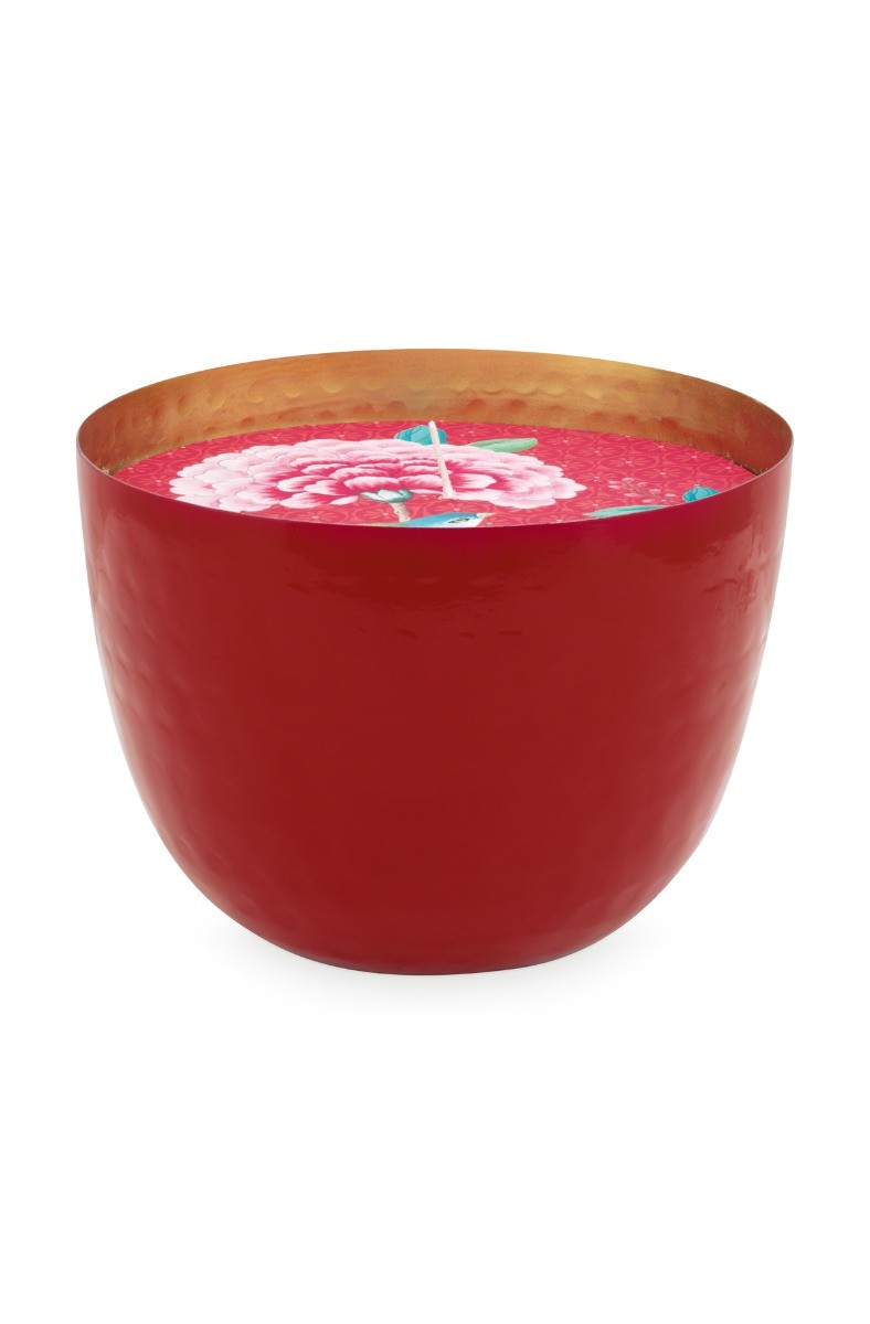 Color Relation Product Blushing Birds Candle Red 13 cm