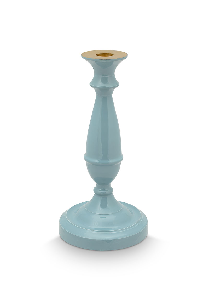 Color Relation Product Candle Holder Light Blue 24 Cm