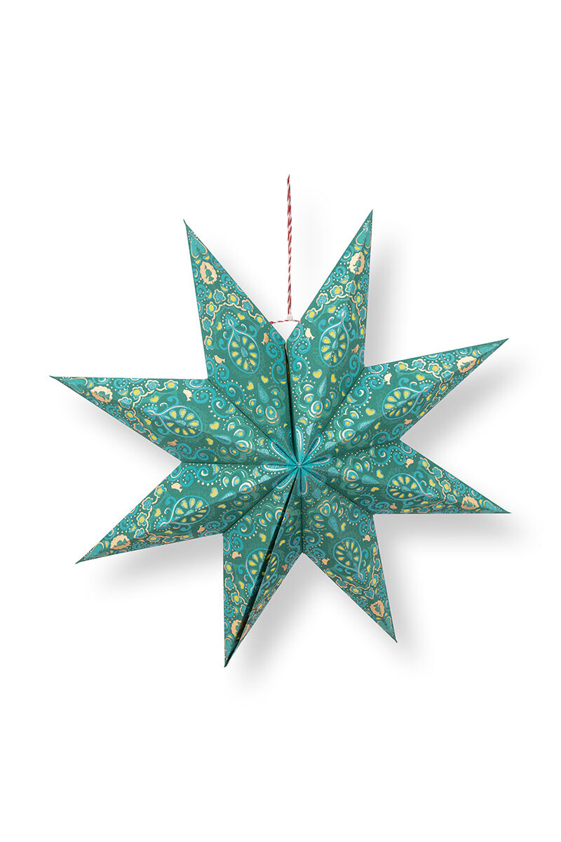 Color Relation Product Paper Star Overall Print Green 60cm