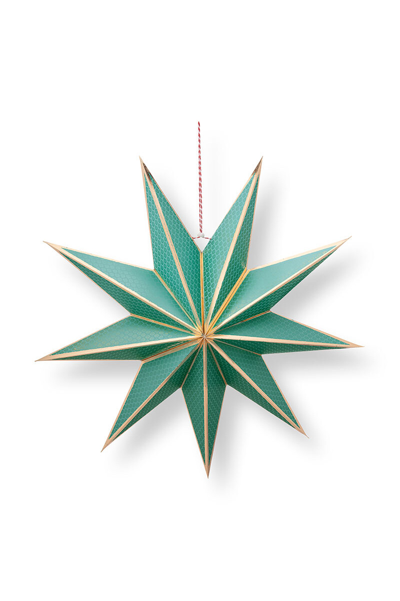 Color Relation Product Christmas Star Paper Green 60cm