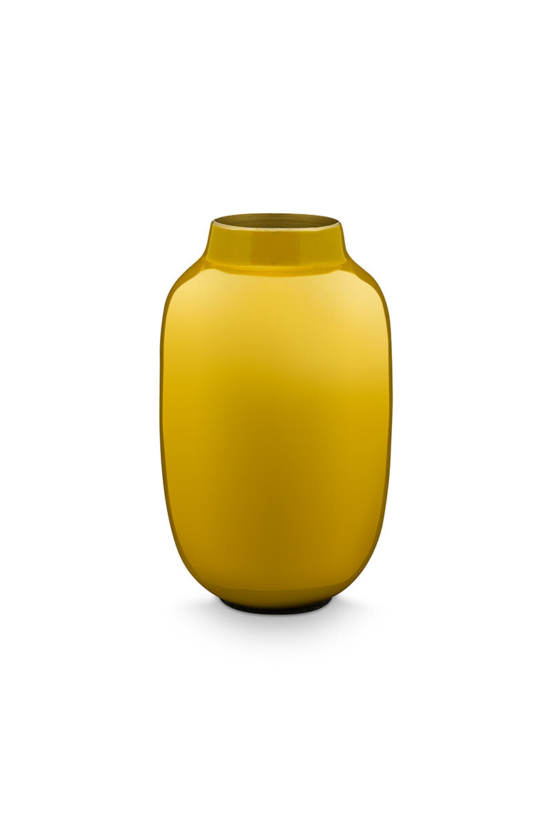 Color Relation Product Oval Mini Vase Yellow 14 cm