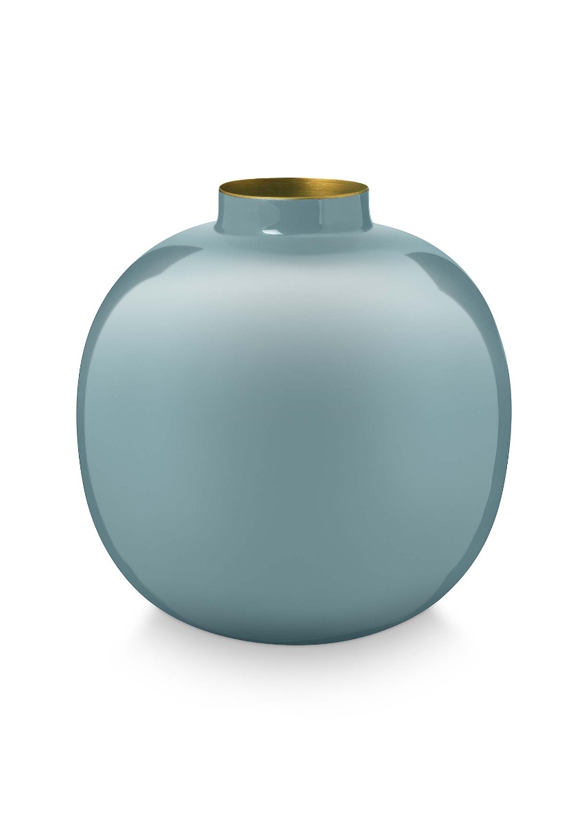 Color Relation Product Metal Vase Light Blue 23 Cm