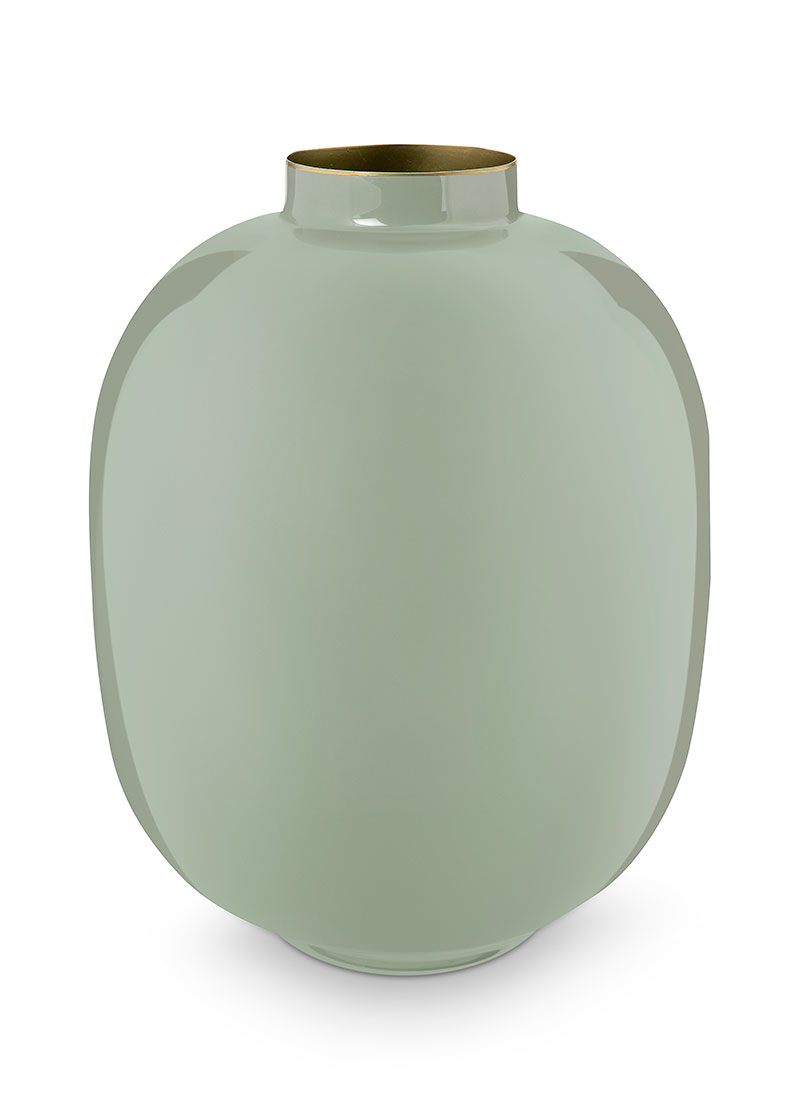 Color Relation Product Metal Vase Green 32 Cm