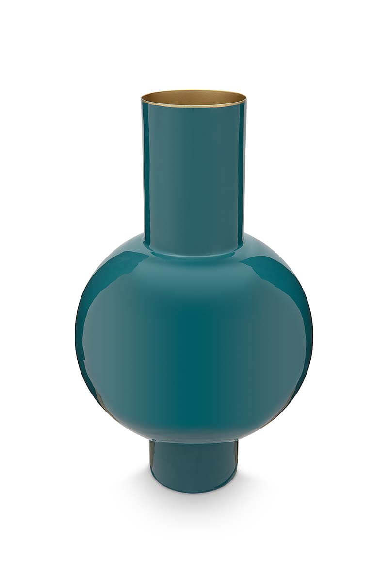 Color Relation Product Metal Vase Dark Green 40 cm