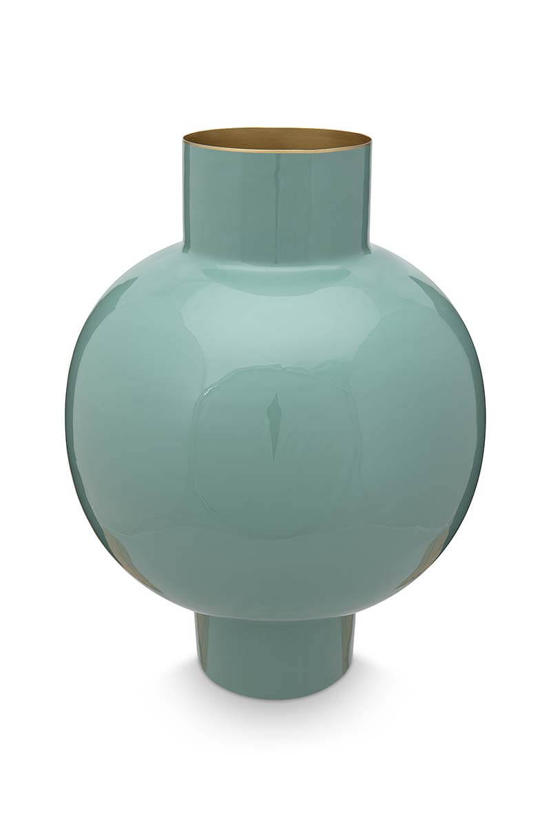 Color Relation Product Metal Vase Light Green 42cm