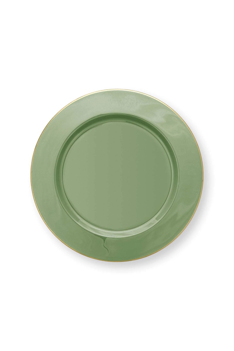 Color Relation Product Plate Metal Mid Green 32cm