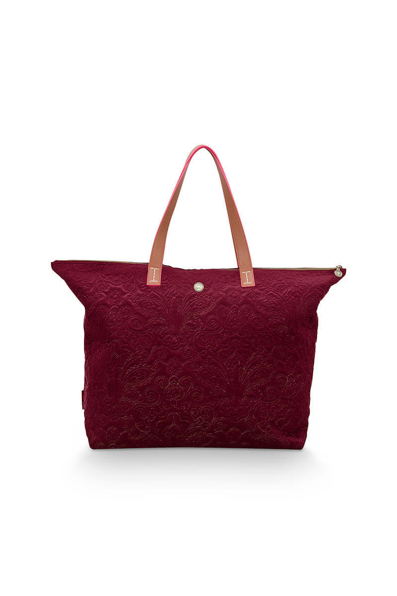 Color Relation Product Tote Bag Velvet Quiltey Days Red