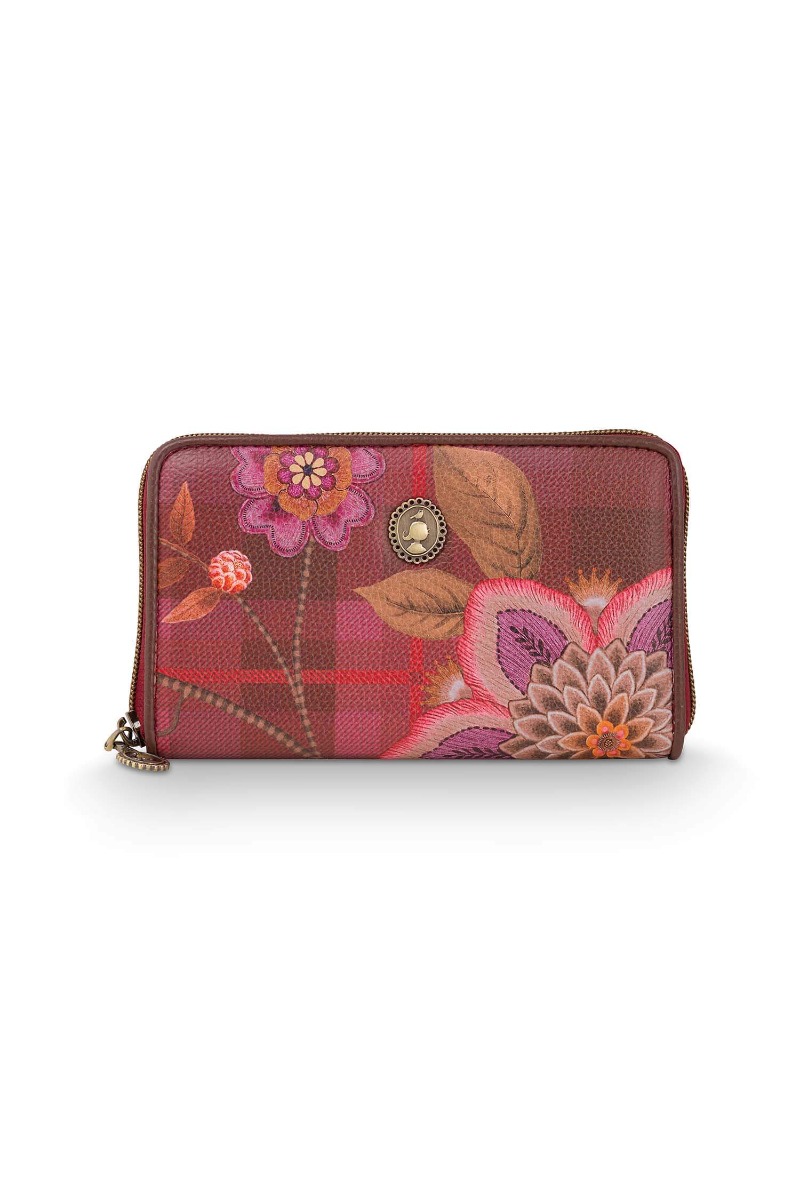 Color Relation Product Willow Wallet Flores Felices Red