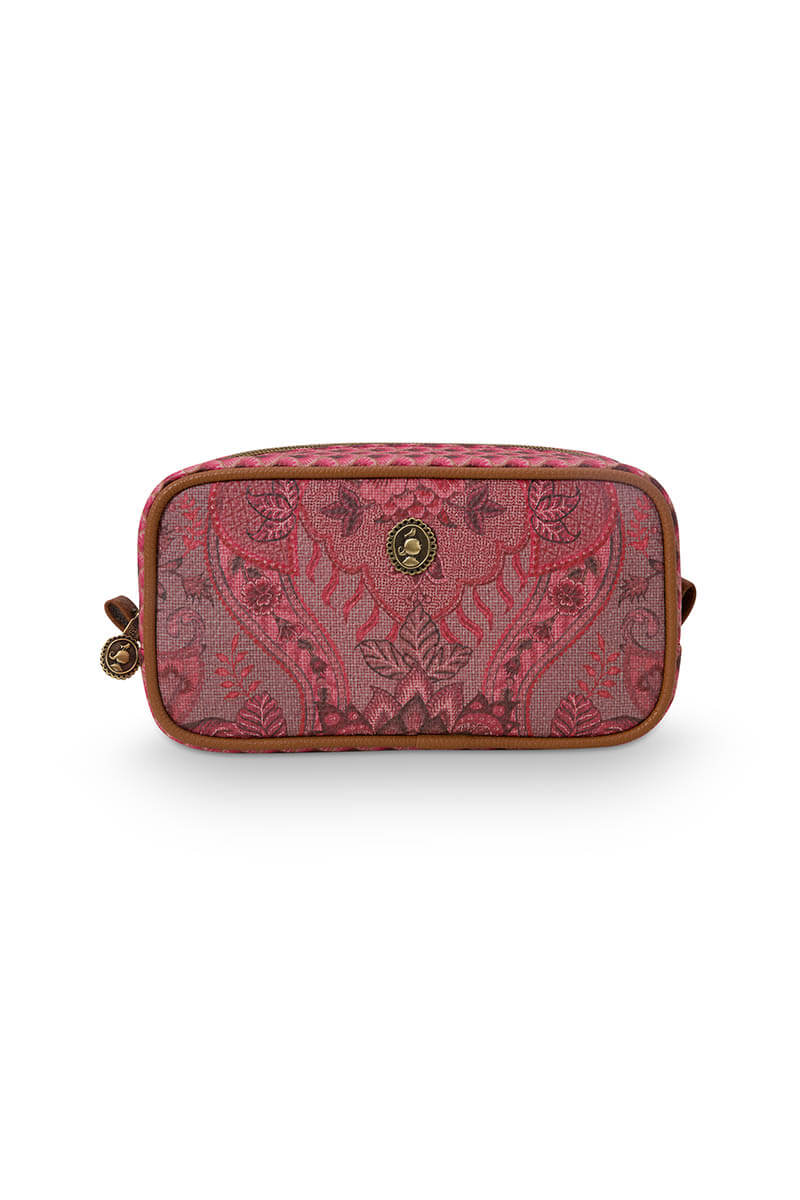 Color Relation Product Cosmetic Bag Square Small Kyoto Festival Dark Pink