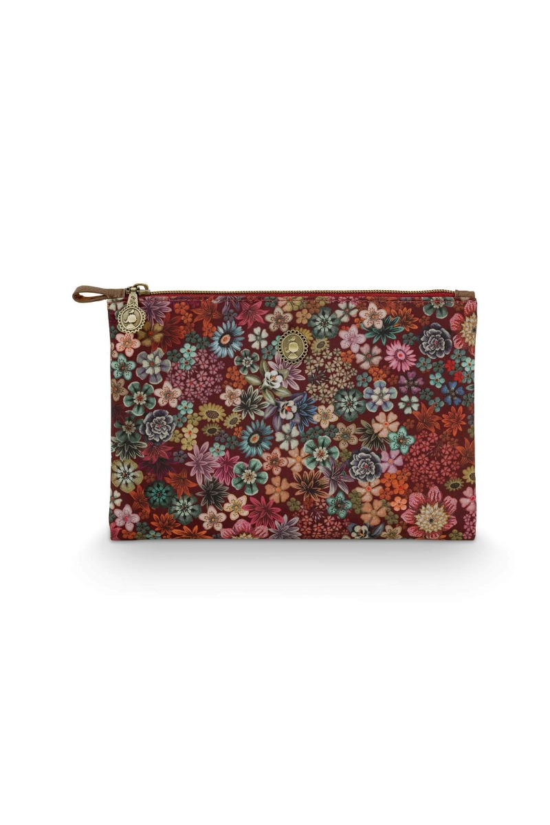 Color Relation Product Cosmetic Flat Pouch Medium Tutti i Fiori Pink