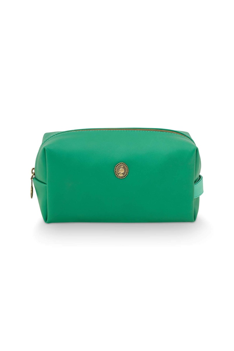 Color Relation Product Cosmetic Bag Large Uni Green