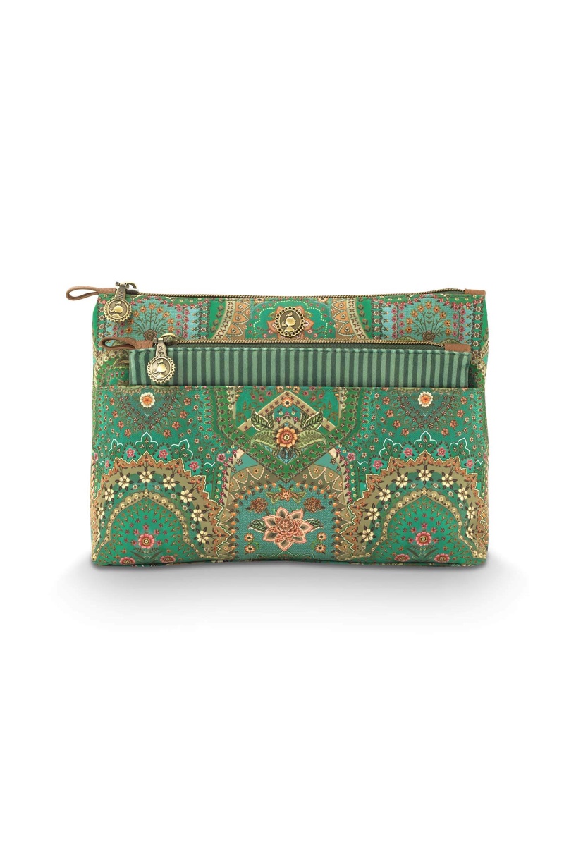 Pip Studio Toilettas Caryn Combi Jabali Groen - Officiële Webshop