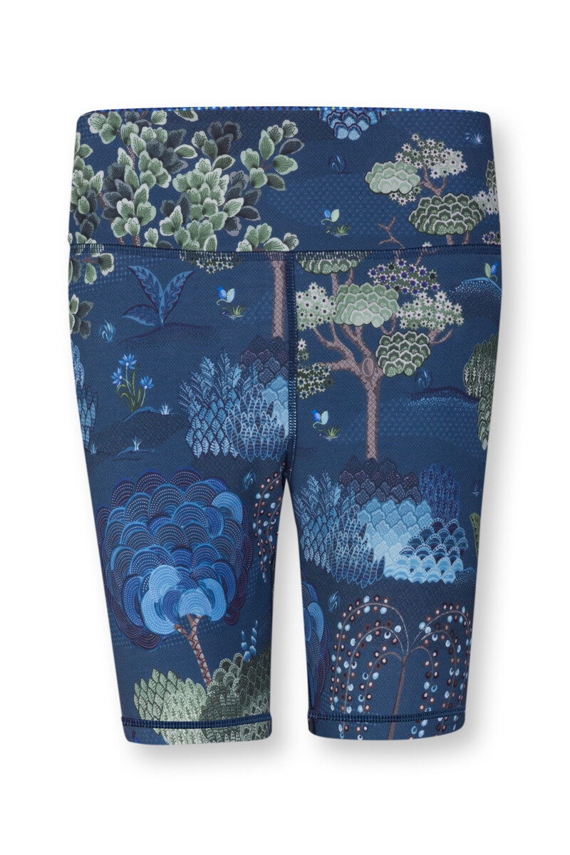 Color Relation Product Sport Trousers Short Japanese Garden Blue