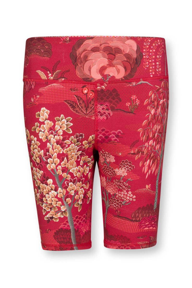 Color Relation Product Kurze Sporthose Japanese Garden Rot