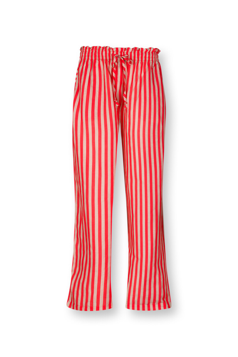 Color Relation Product Trousers Long Sumo Stripe Red