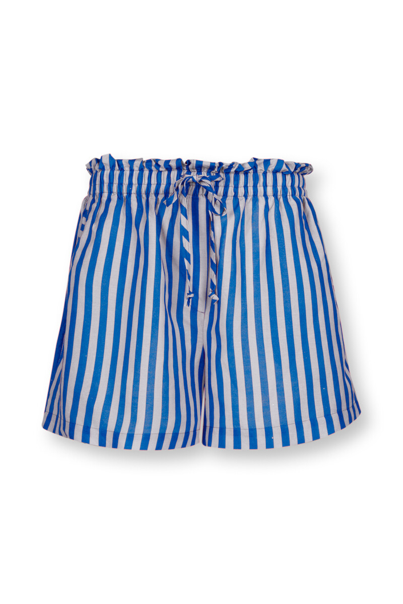 Color Relation Product Trousers Short Sumo Stripe Blue