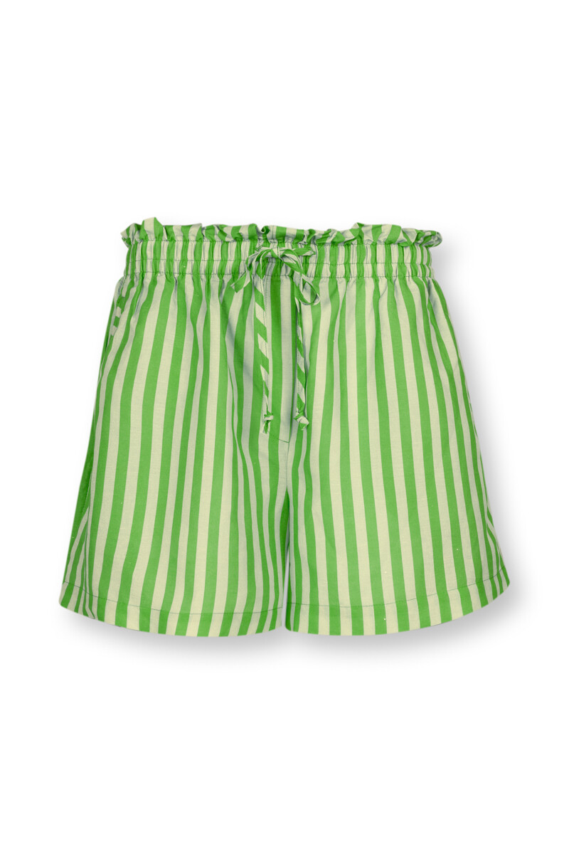 Color Relation Product Trousers Short Sumo Stripe Green