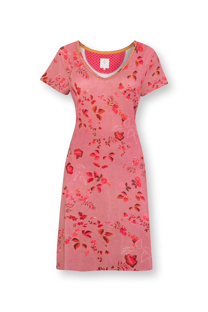 Color Relation Product Nachthemd Kurze Ärmeln Tokyo Blossom Rosa
