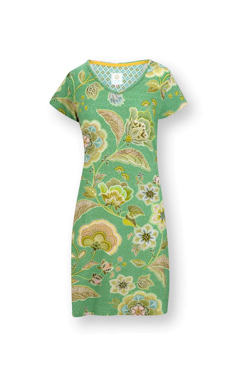 Color Relation Product Djoy Nightdress Short Sleeve Matata Green